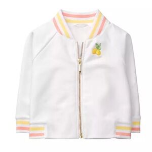 Janie & Jack Lemon Bomber Jacket